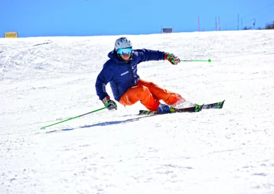 ski turn initiation high edge angle